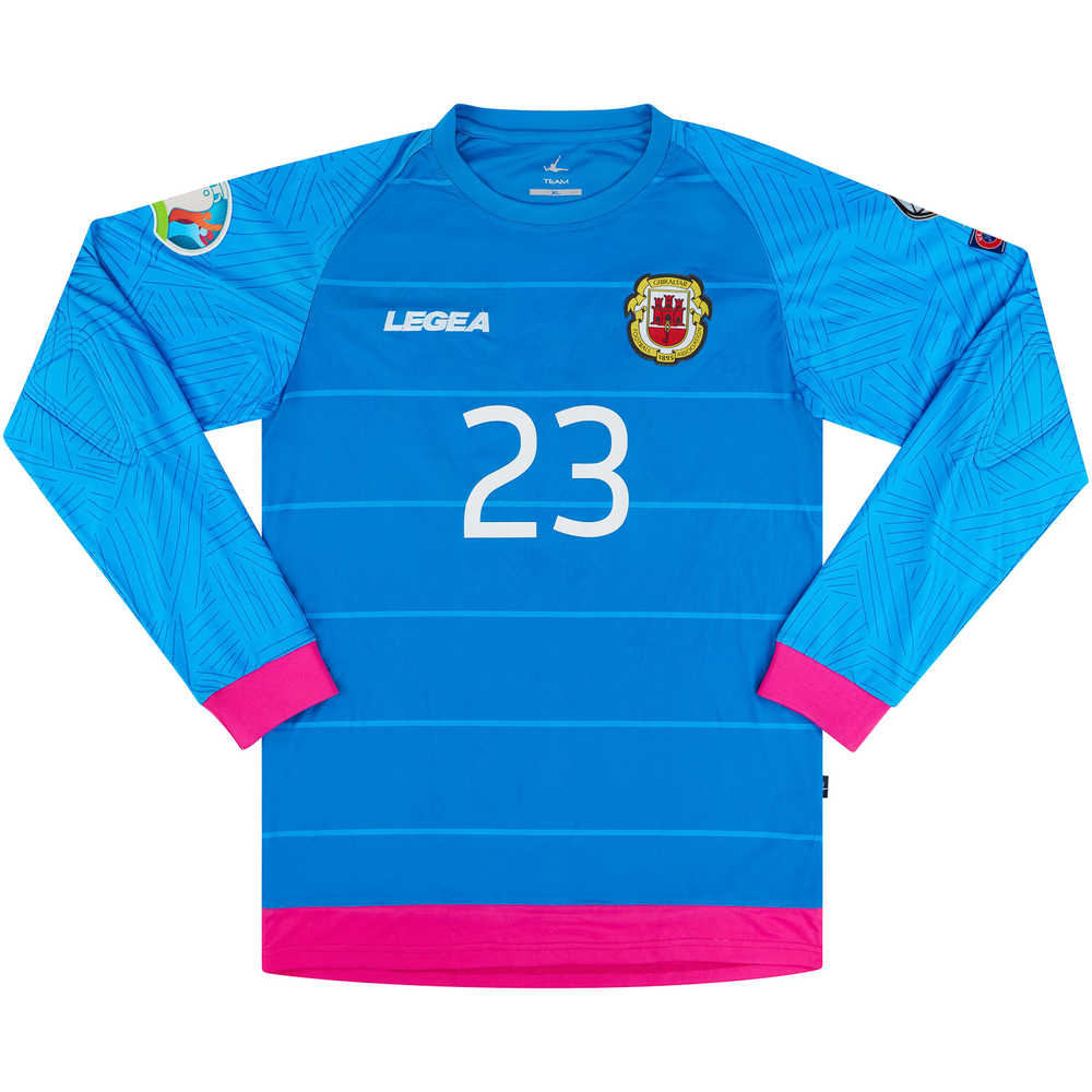 2018-19 Gibraltar Match Issue GK Shirt Coleing #23