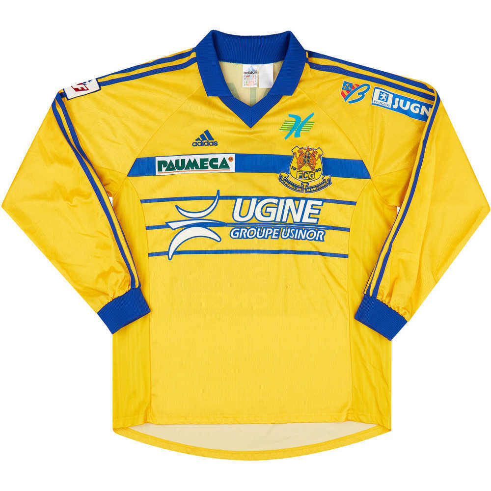 1999-00 FC Gueugnon Match Issue Home L/S Shirt N'Diaye #3