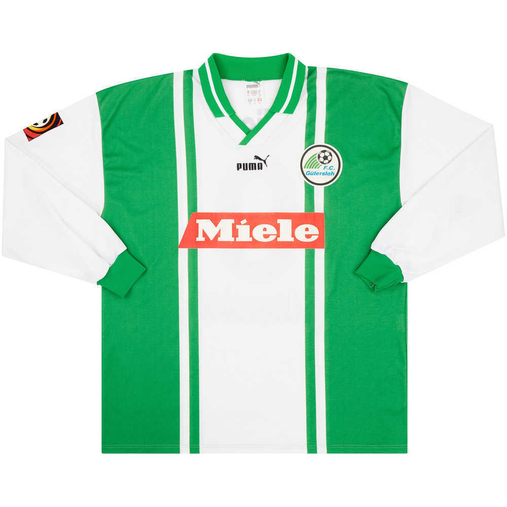 1997-98 FC Gütersloh Match Issue Home L/S Shirt Vier #9