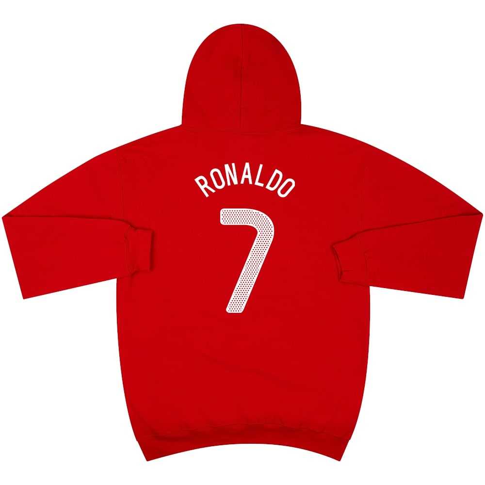 Cristiano Ronaldo #7 2010 Portugal Red Graphic Hooded Top