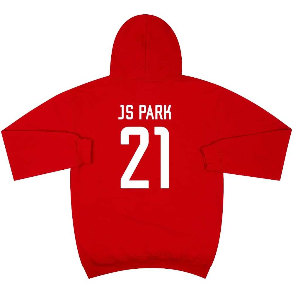 Park Ji-sung #21 2002 South Korea Red Graphic Hooded Top