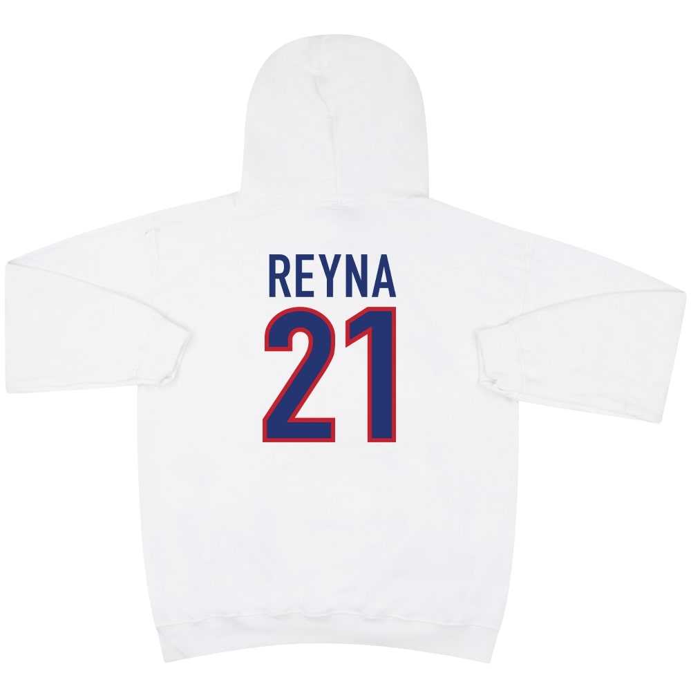 Claudio Reyna #21 1998 USA White Graphic Hooded Top