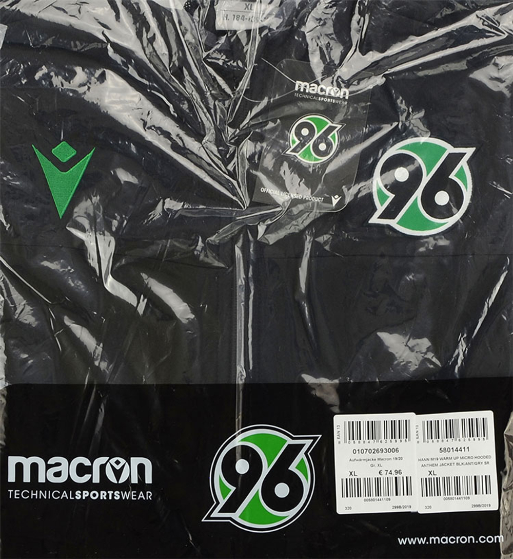 2019-20 Hannover 96 Macron Anthem Jacket *BNIB* XXL- Other German Clubs Jackets & Tracksuits View All Clearance Training Premium Clearance Permanent Price Drops