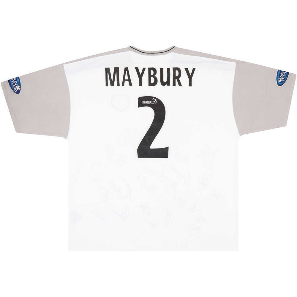 2003-04 Hearts Match Issue Signed Away Shirt Maybury #2