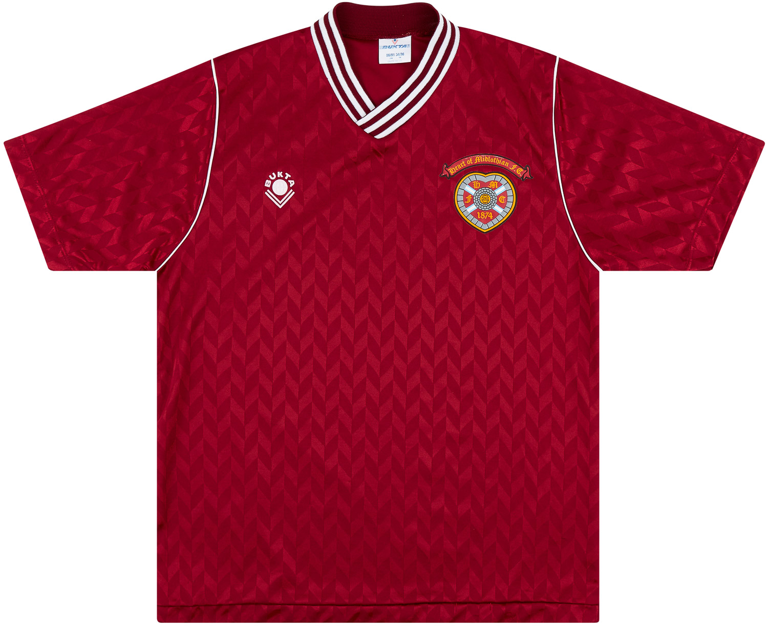 1989-90 Heart Of Midlothian (Hearts) Home Shirt