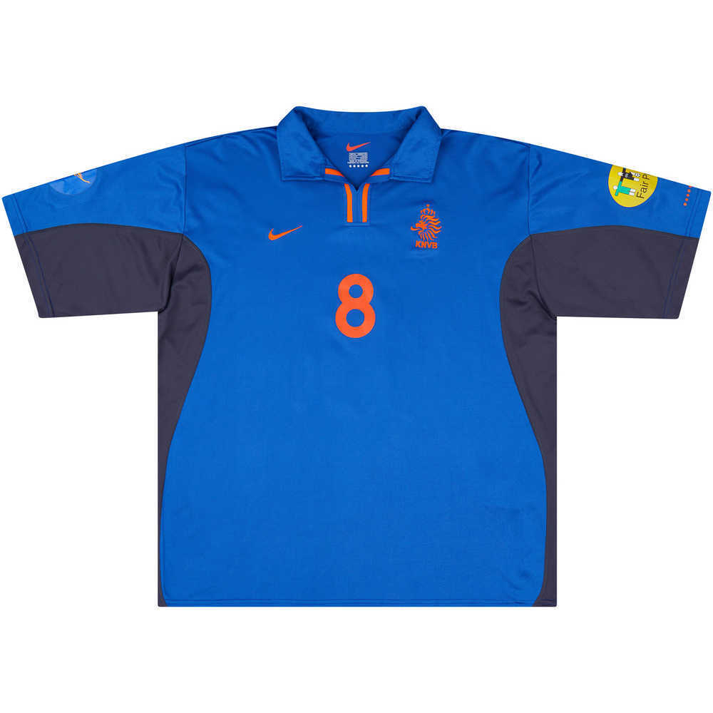 2000 Holland U-21 Match Issue Away Shirt de Jong #8 (v Spain)