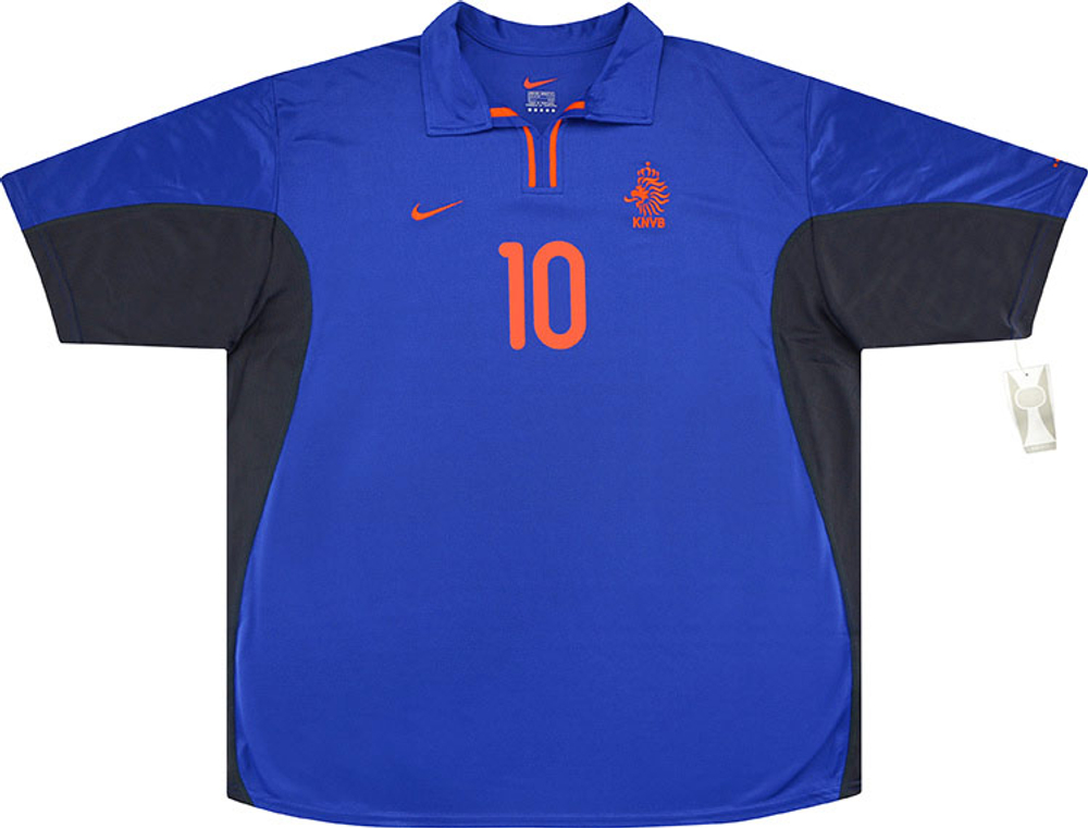 2000-02 Holland Away Shirt Bergkamp #10 *w/Tags* XL-Dennis Bergkamp Holland Names & Numbers Legends