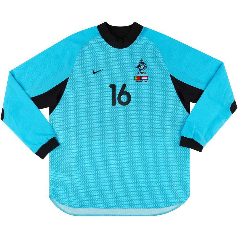 2001 Holland Match Issue GK Shirt Westerveld #16 (v Portugal)