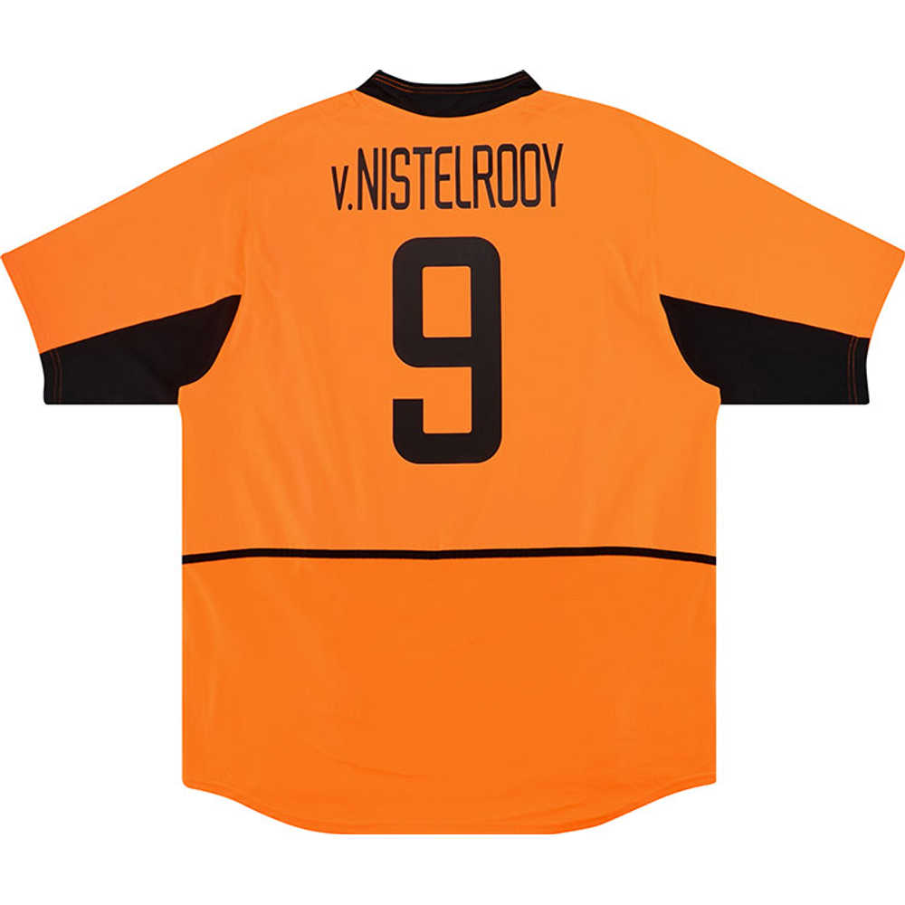 2002-04 Holland Home Shirt v.Nistelrooy #9 (Very Good) L