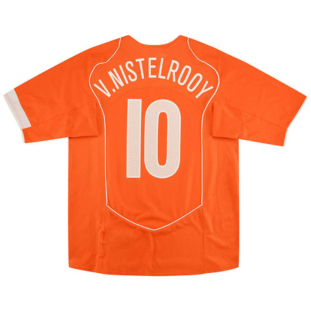 2004-06 Holland Home Shirt V.Nistelrooy #10 (Excellent) M