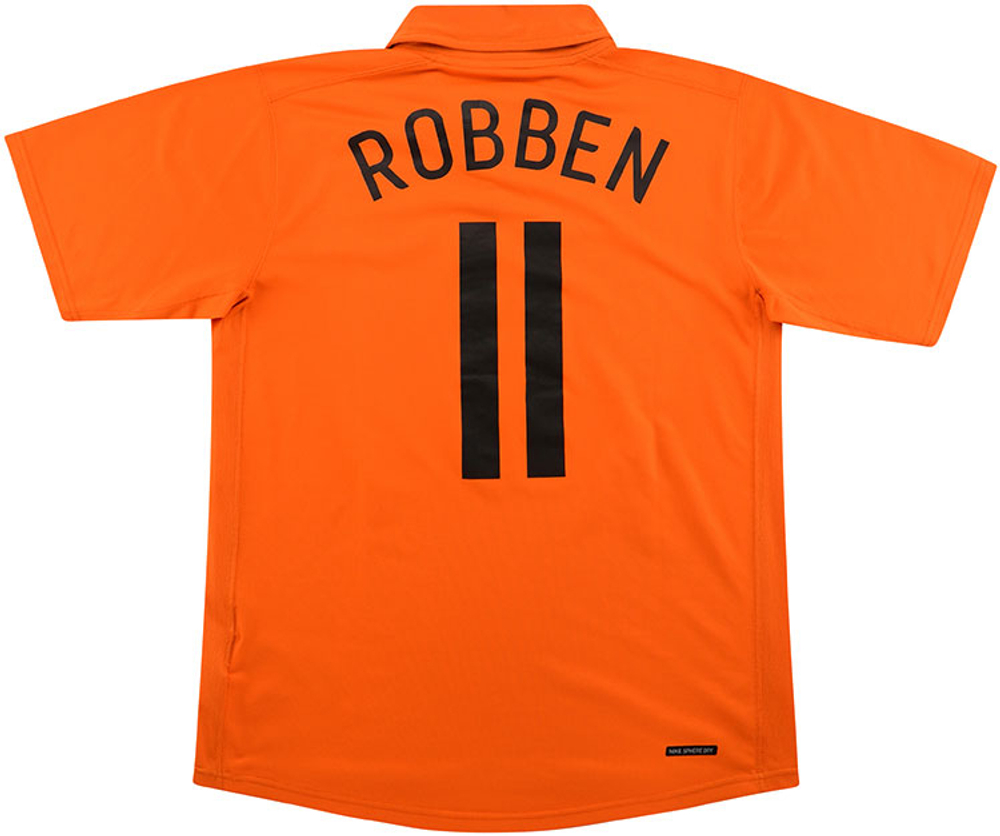 2006-08 Holland Home Shirt Robben #11 (Very Good) S-Holland Names & Numbers Germany 2006 Legends Euro 2020