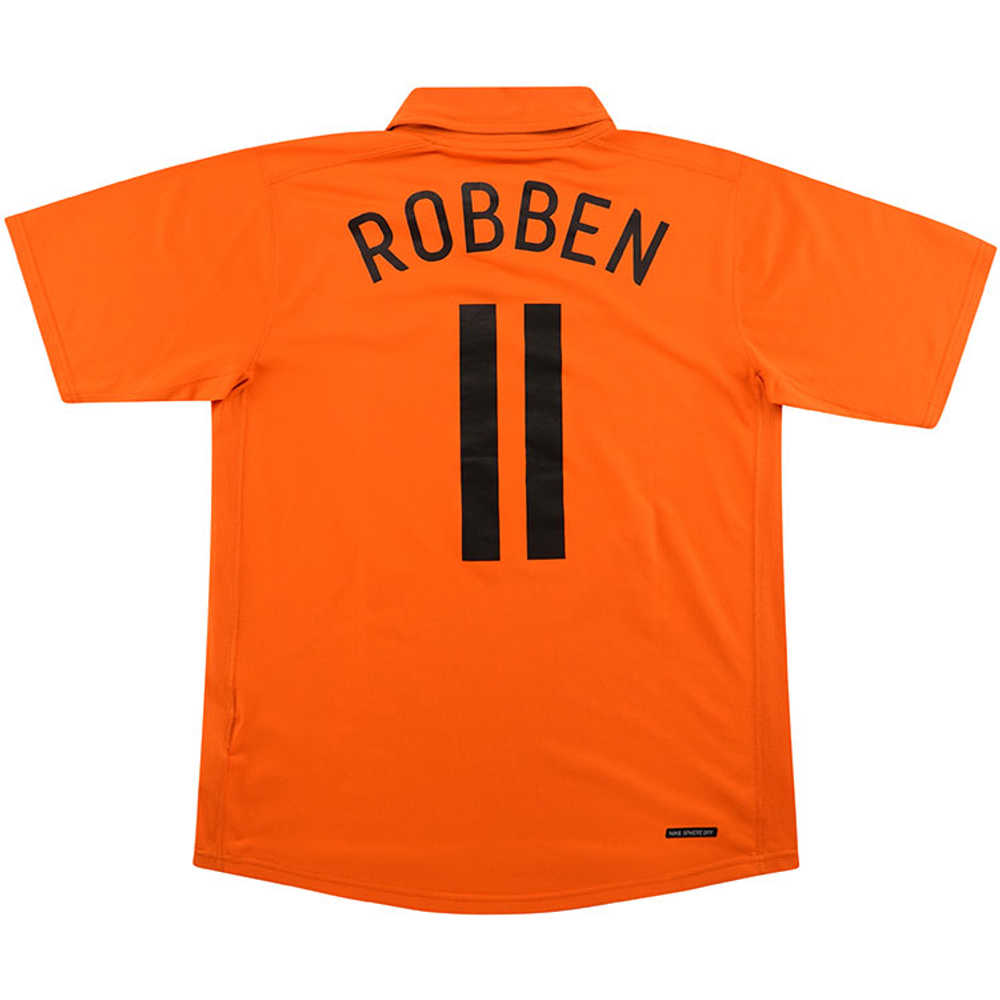 2006-08 Holland Home Shirt Robben #11 (Very Good) S