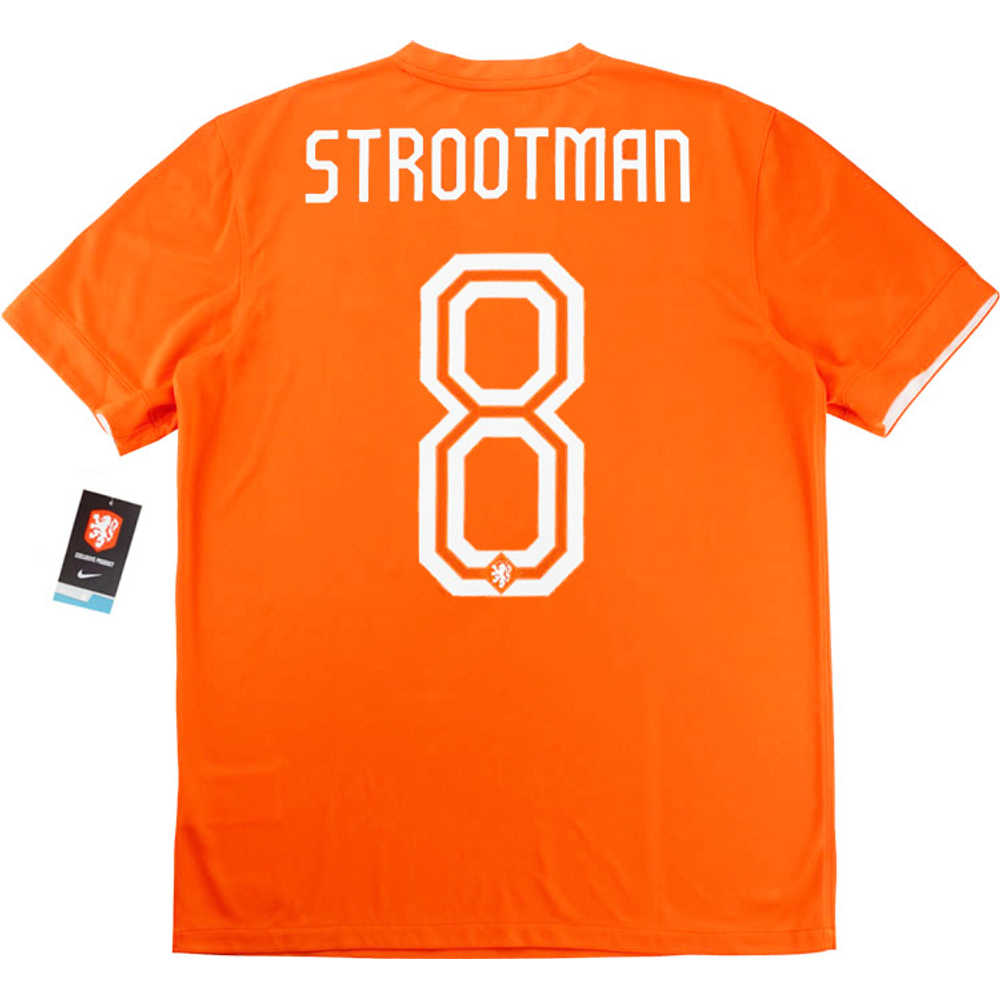 2014-15 Holland Home Shirt Strootman #8 *w/Tags* L