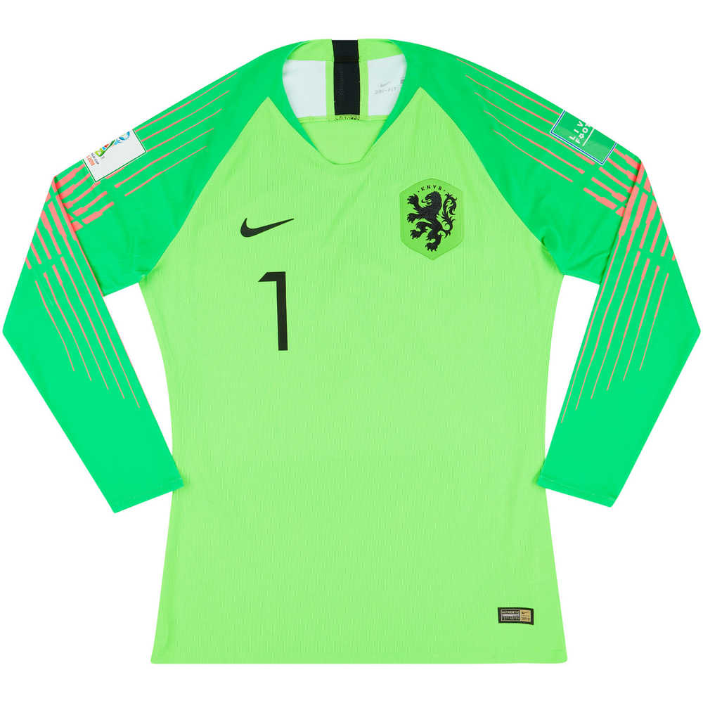 2019 Holland U-17 Match Issue World Cup GK Shirt Raatsie #1