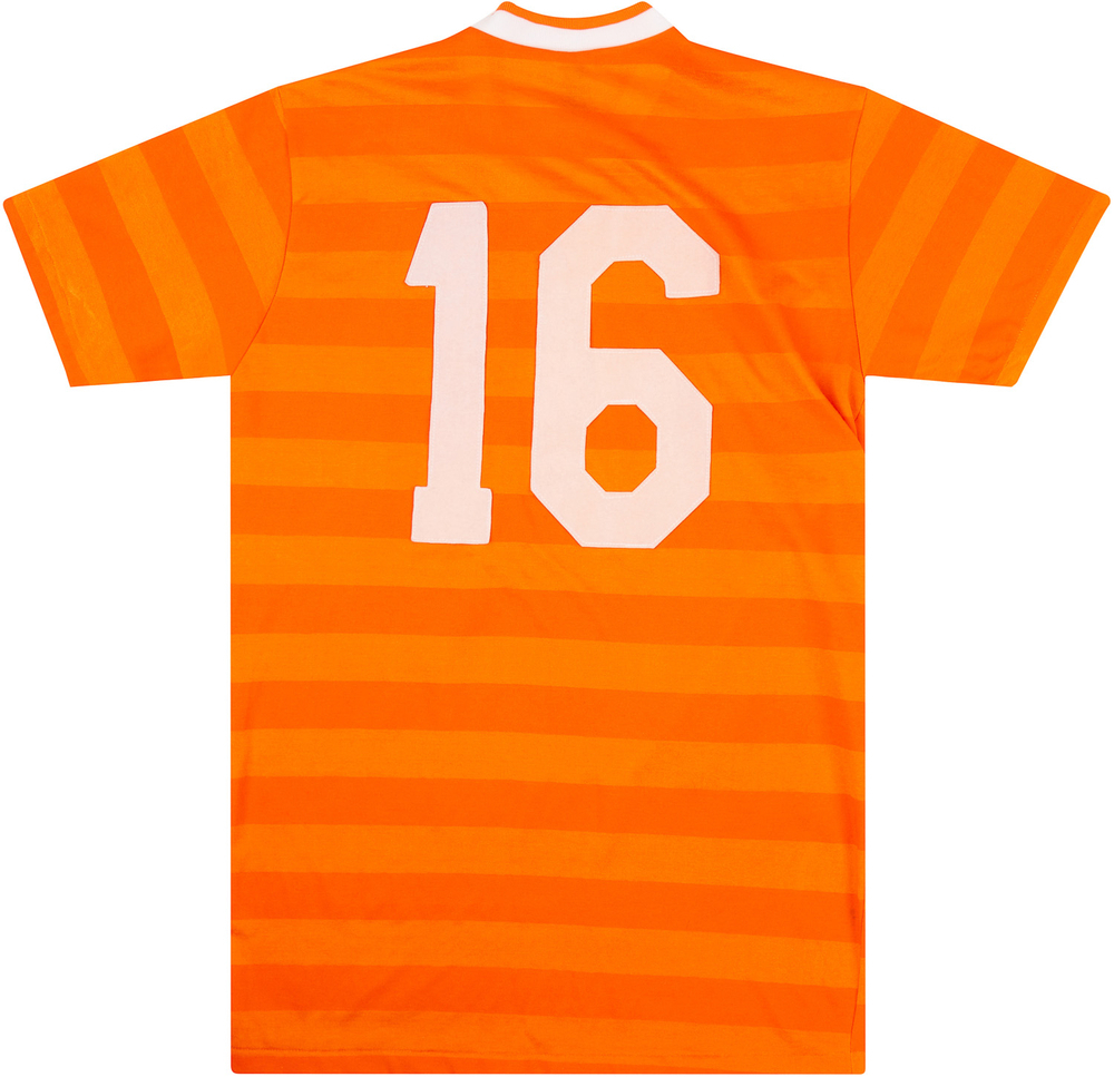 1985-89 Holland Match Issue Home Shirt #16-Match Worn Shirts Holland Match Issue