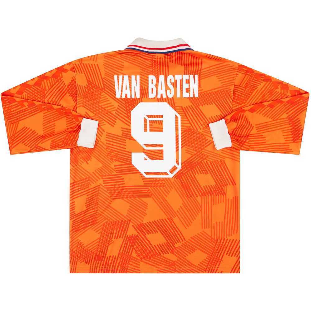 1992-94 Holland Home L/S Shirt van Basten #9 (Excellent) L