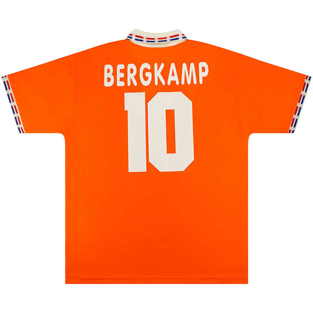 1996 Holland Home Shirt Bergkamp #10 (Excellent) L