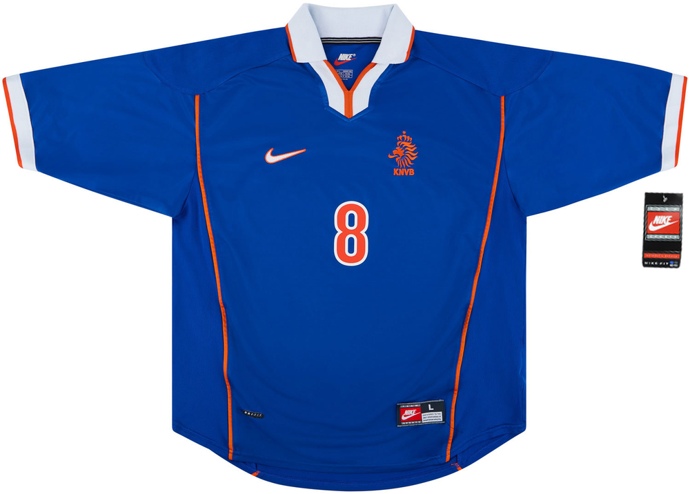 1998-00 Holland Away Shirt Bergkamp #8 *w/Tags* M-Holland France 1998 Names & Numbers Legends New Products