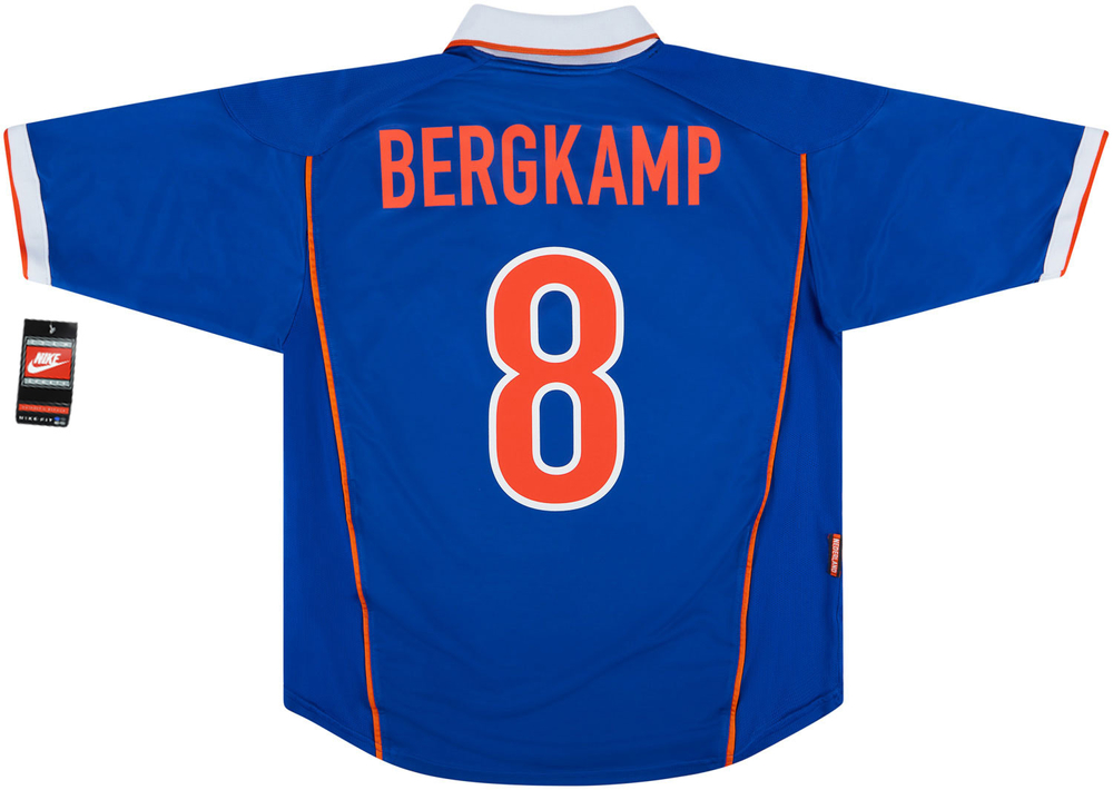 1998-00 Holland Away Shirt Bergkamp #8 *w/Tags* M-Holland France 1998 Names & Numbers Legends New Products