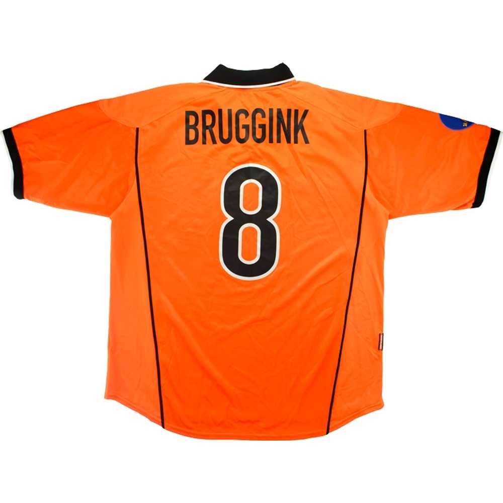 1998 Holland U-21 European Championship Match Issue Home Shirt Bruggink #8