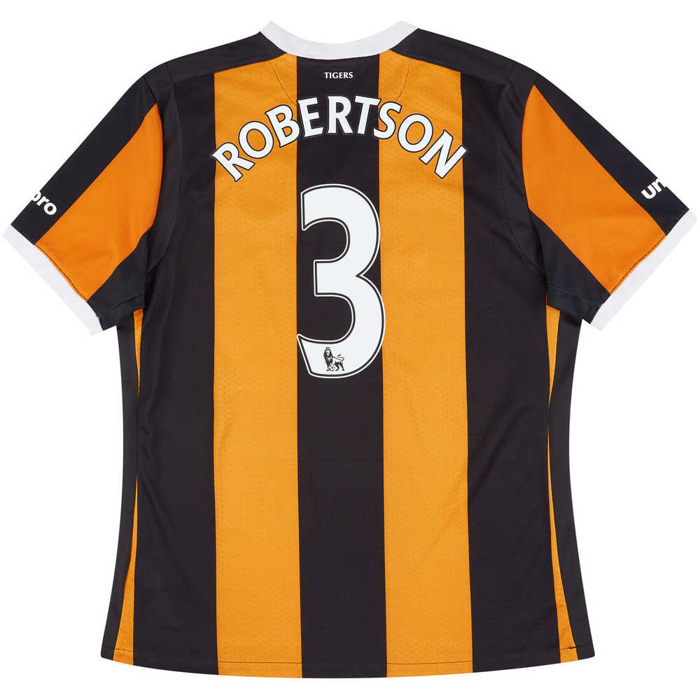 2016-17 Hull City Home Shirt Robertson #3 (Excellent) L