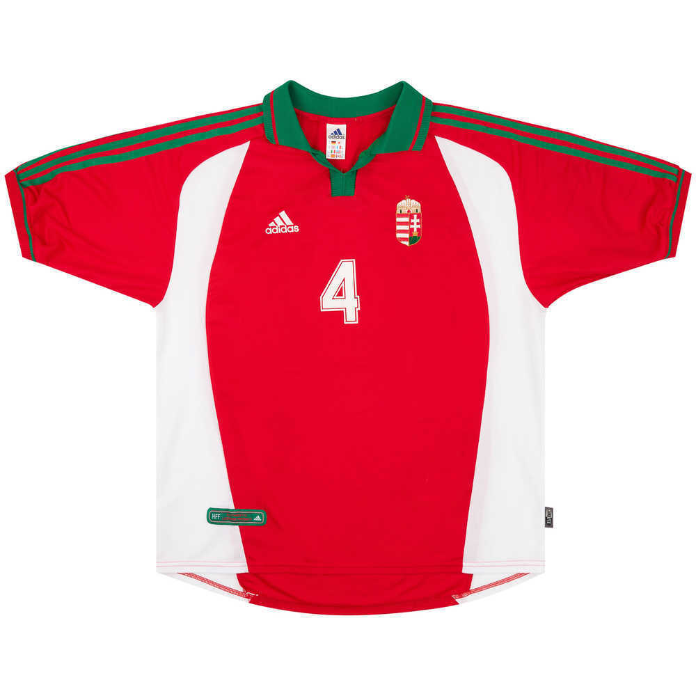2000 Hungary Match Worn Home Shirt #4 (Mátyus) v Italy
