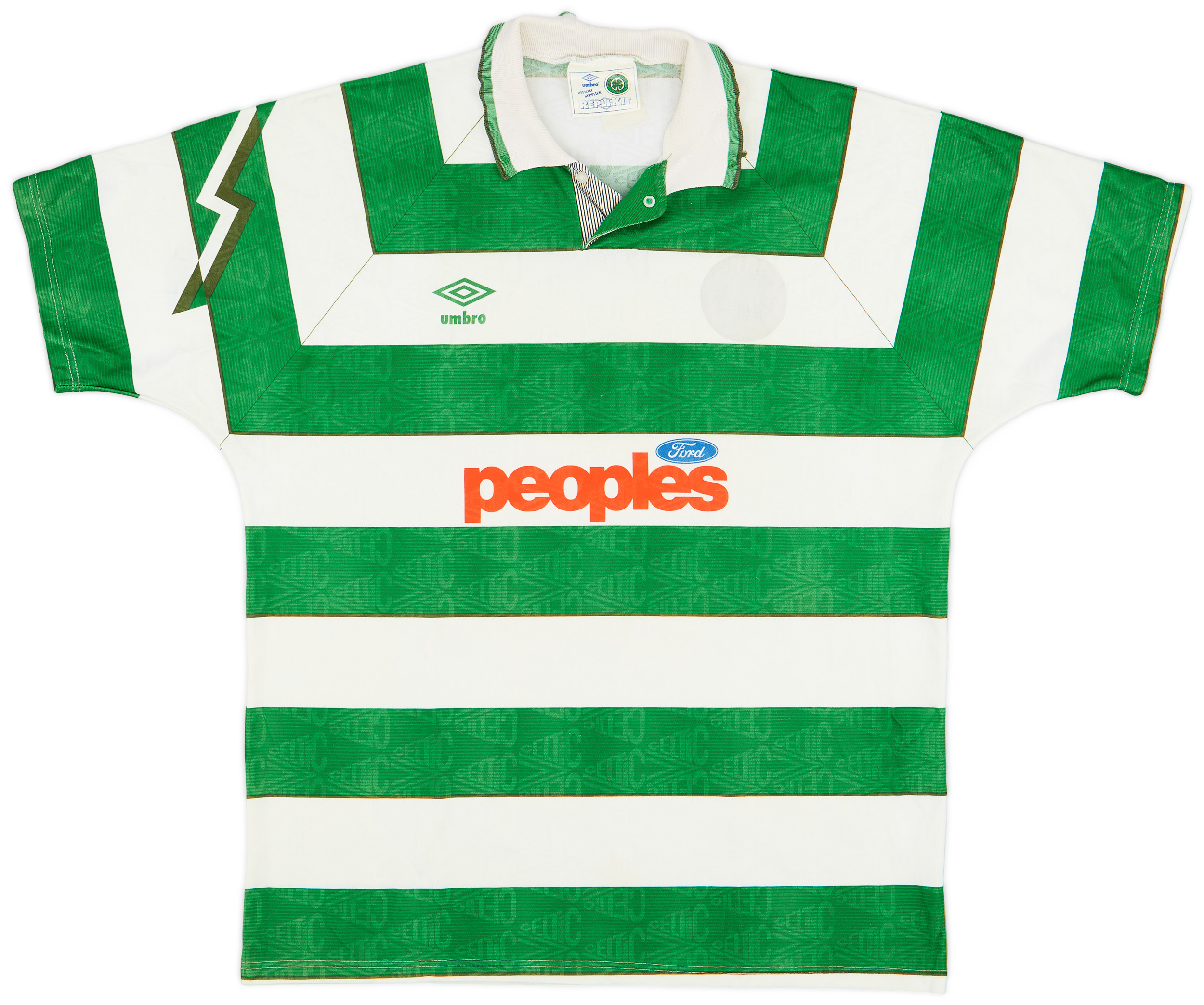 1991-92 Celtic Home Shirt - 4/10 - ()