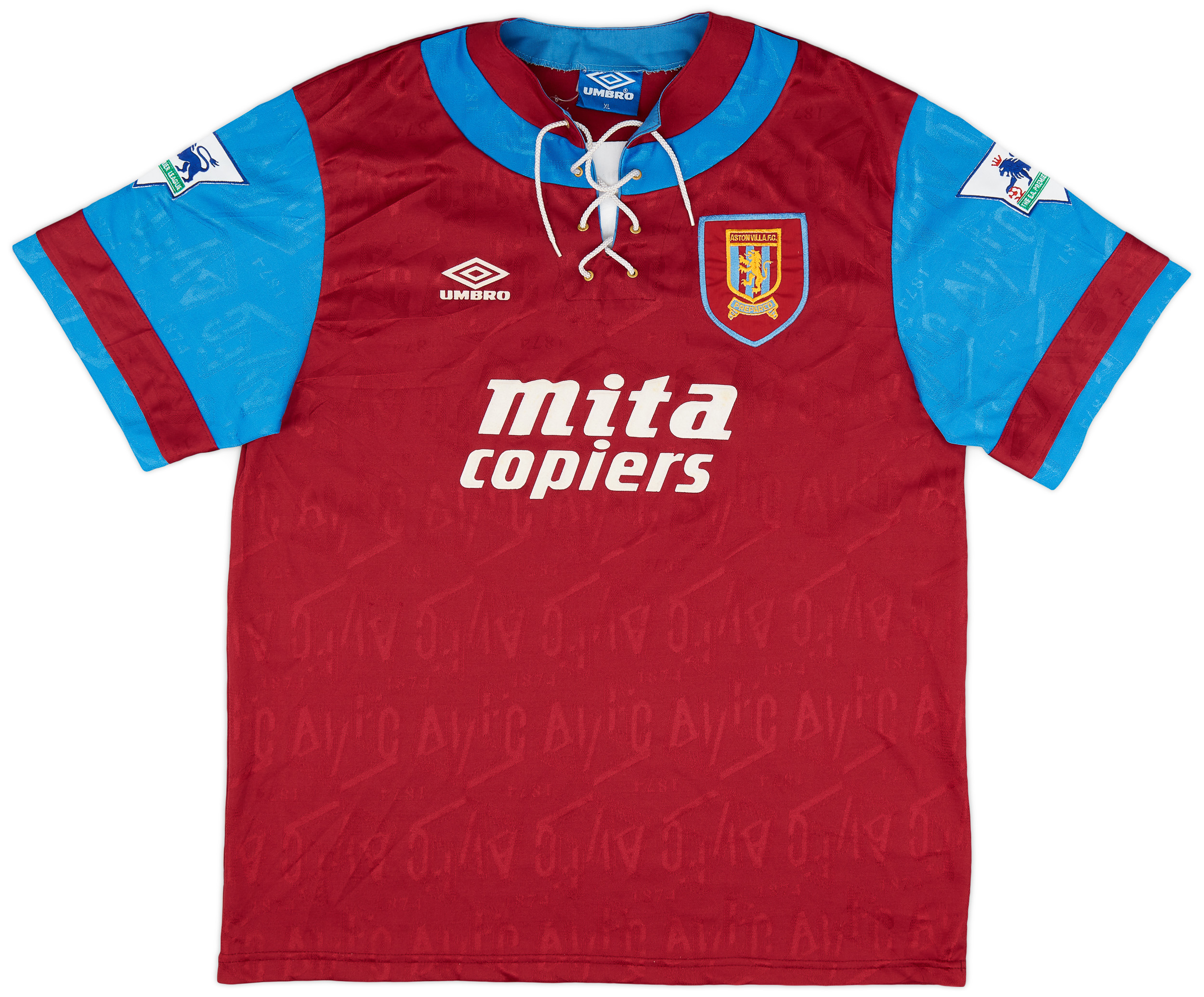 1992-93 Aston Villa Home Shirt - 9/10 - ()