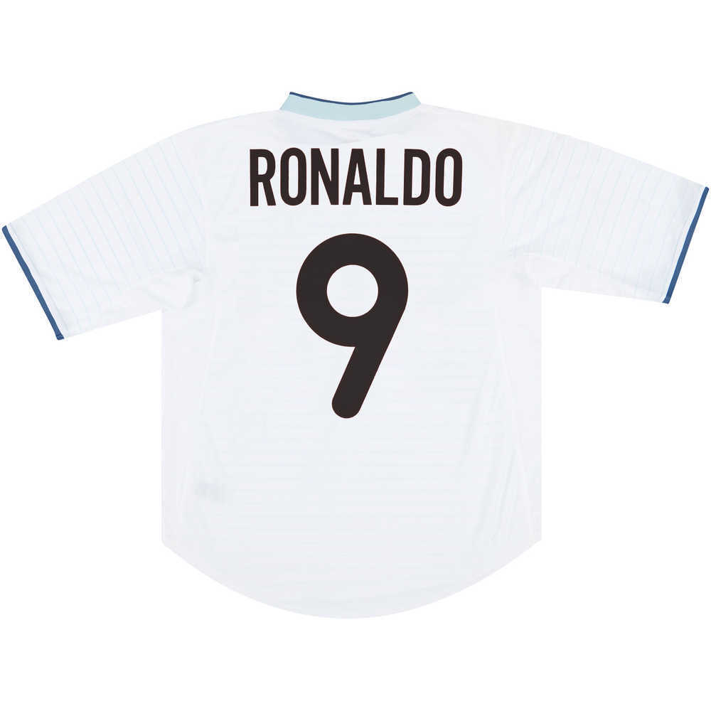 2000-01 Inter Milan Away Shirt Ronaldo #9 (Very Good) XL
