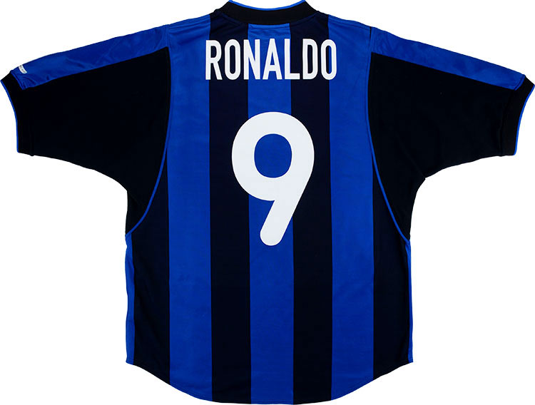 INTER MILAN Home football shirt 2000-01 NAMESET ANY name number Seedorf Ronaldo 