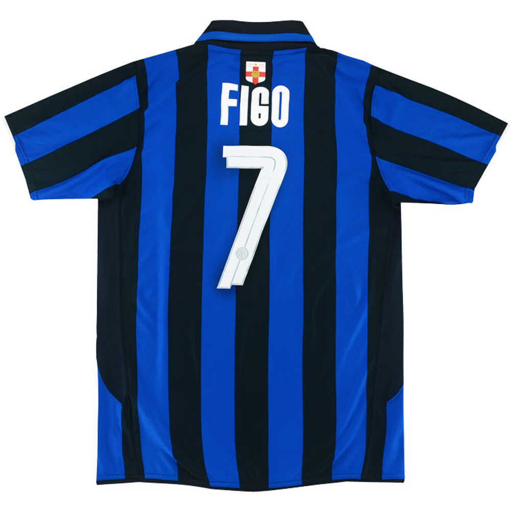 2007-08 Inter Milan Centenary Home Shirt Figo #7 (Excellent) S