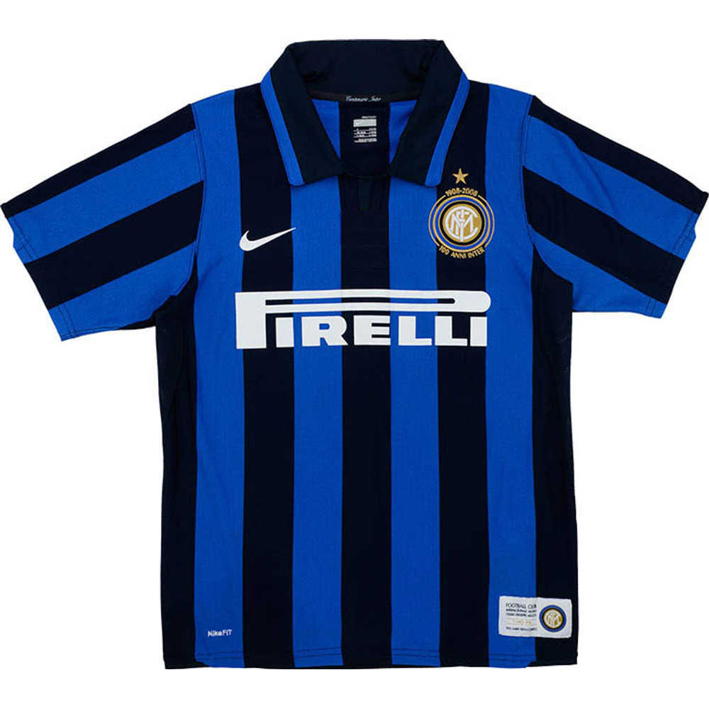 2007-08 Inter Milan Centenary Home Shirt (Good) XXL