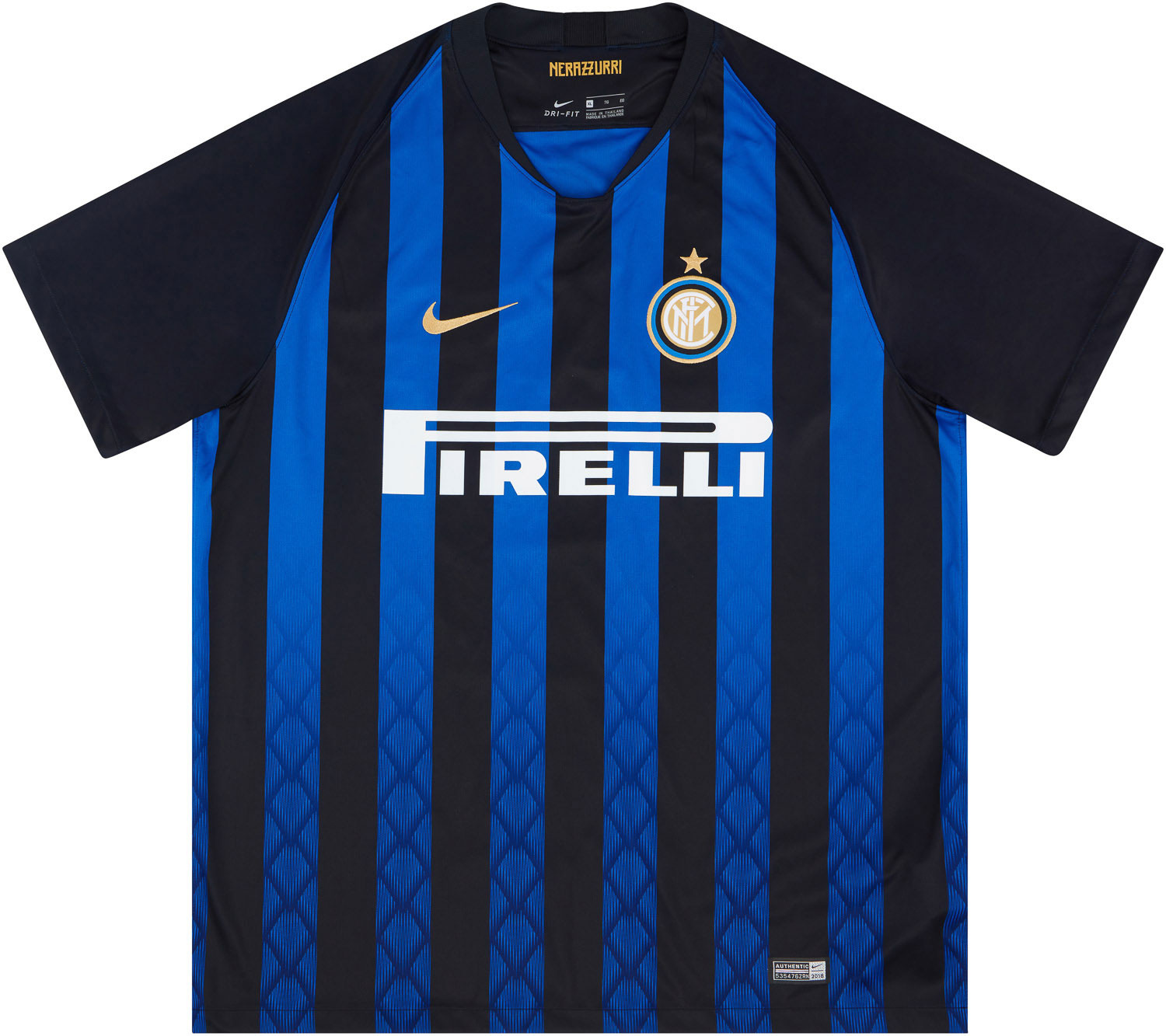 Internazionale Away football shirt 2019 - 2020. Sponsored by Pirelli