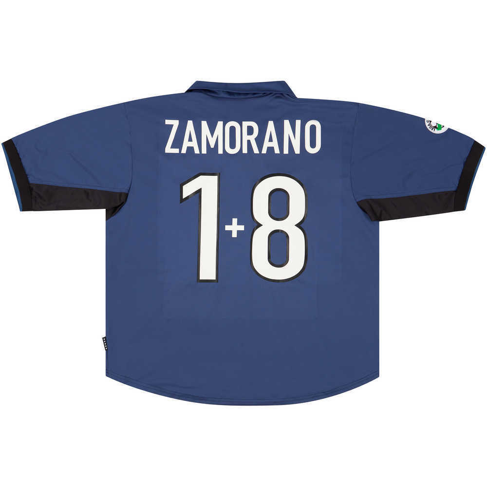 1998-99 Inter Milan Third Shirt Zamorano #1+8 (Excellent) XL