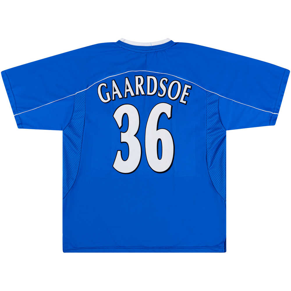 2001-02 Ipswich Match Issue UEFA Cup Home Shirt Gaardsoe #36 (v Inter)