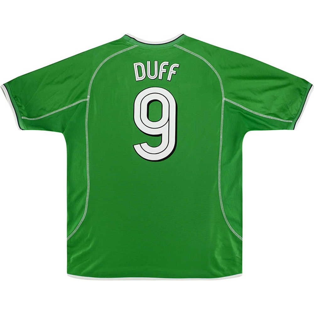 2002 Ireland 'World Cup' Home Shirt Duff #9 (Excellent) S
