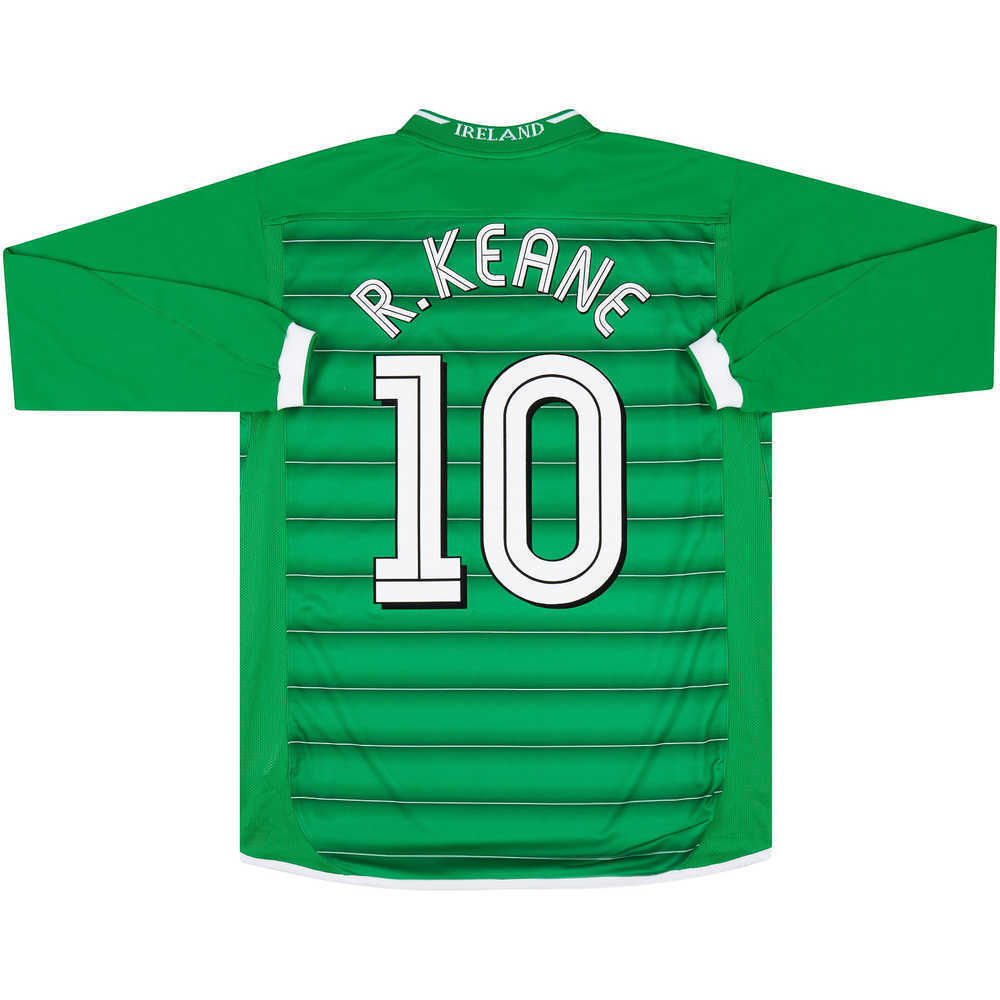 2003-04 Ireland Home L/S Shirt R.Keane #10 (Excellent) M