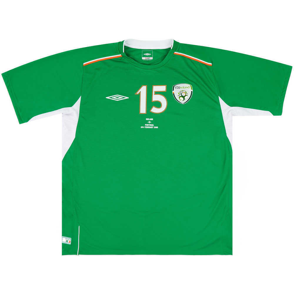 2005 Ireland Match Issue Home Shirt #15 (Maybury) v Portugal