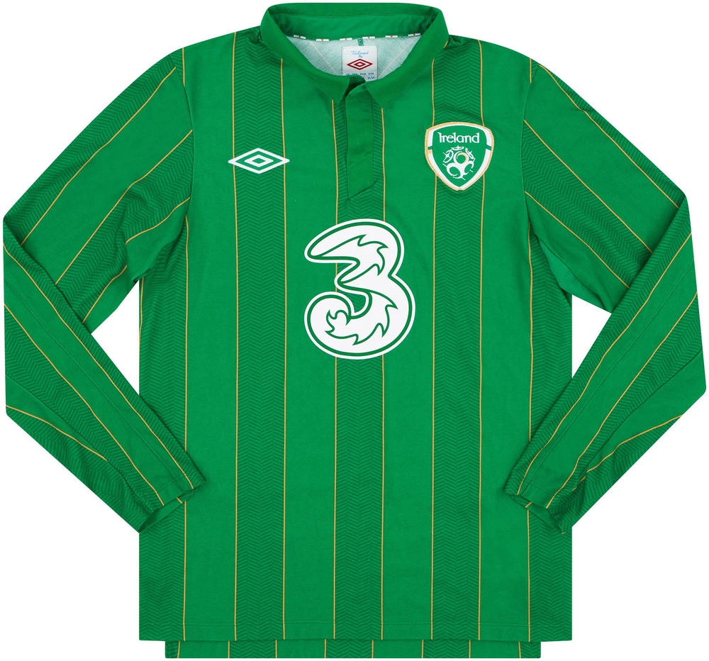 2011-12 Ireland Home L/S Shirt Keane #10 (Excellent) S-Ireland Names & Numbers