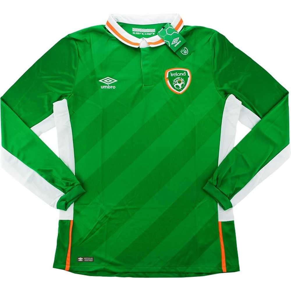 2016-17 Ireland Player Issue Home L/S Shirt *BNIB*