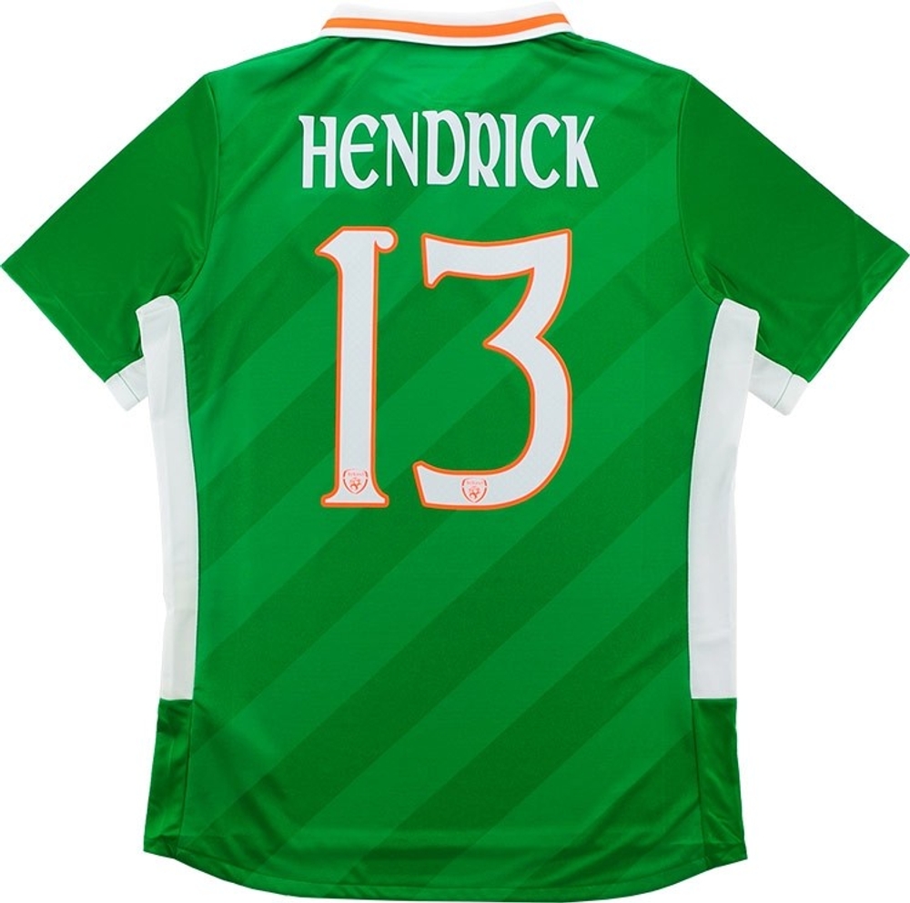 2016-17 Ireland Home Shirt Hendrick #13 (Very Good) S-Ireland Names & Numbers