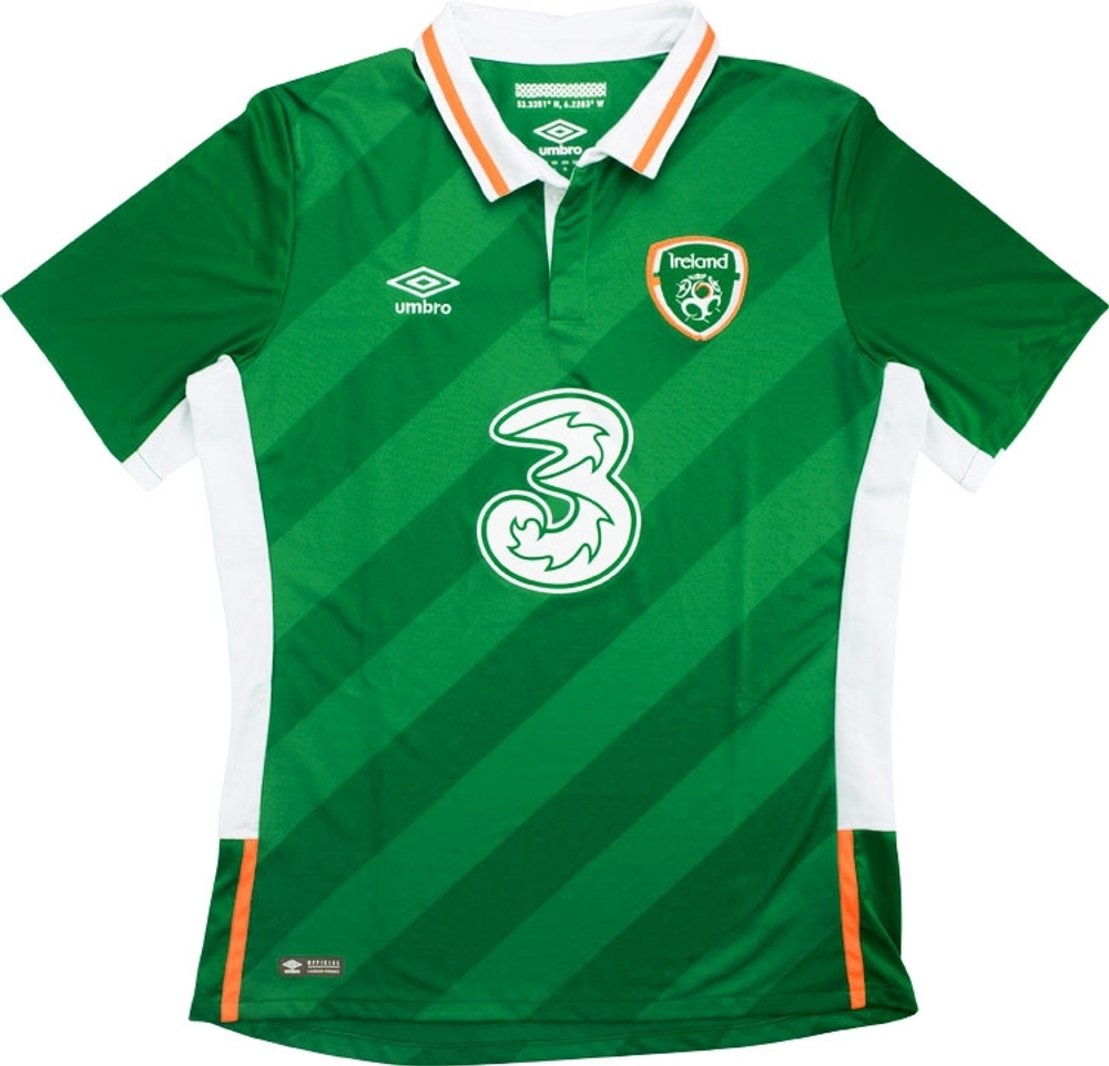 2016-17 Ireland Home Shirt Hendrick #13 (Very Good) S-Ireland Names & Numbers