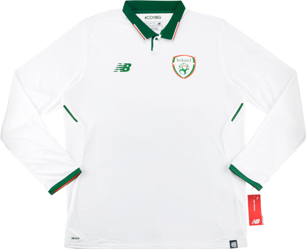 2017-18 Ireland Player Issue Away L/S Shirt *BNIB*