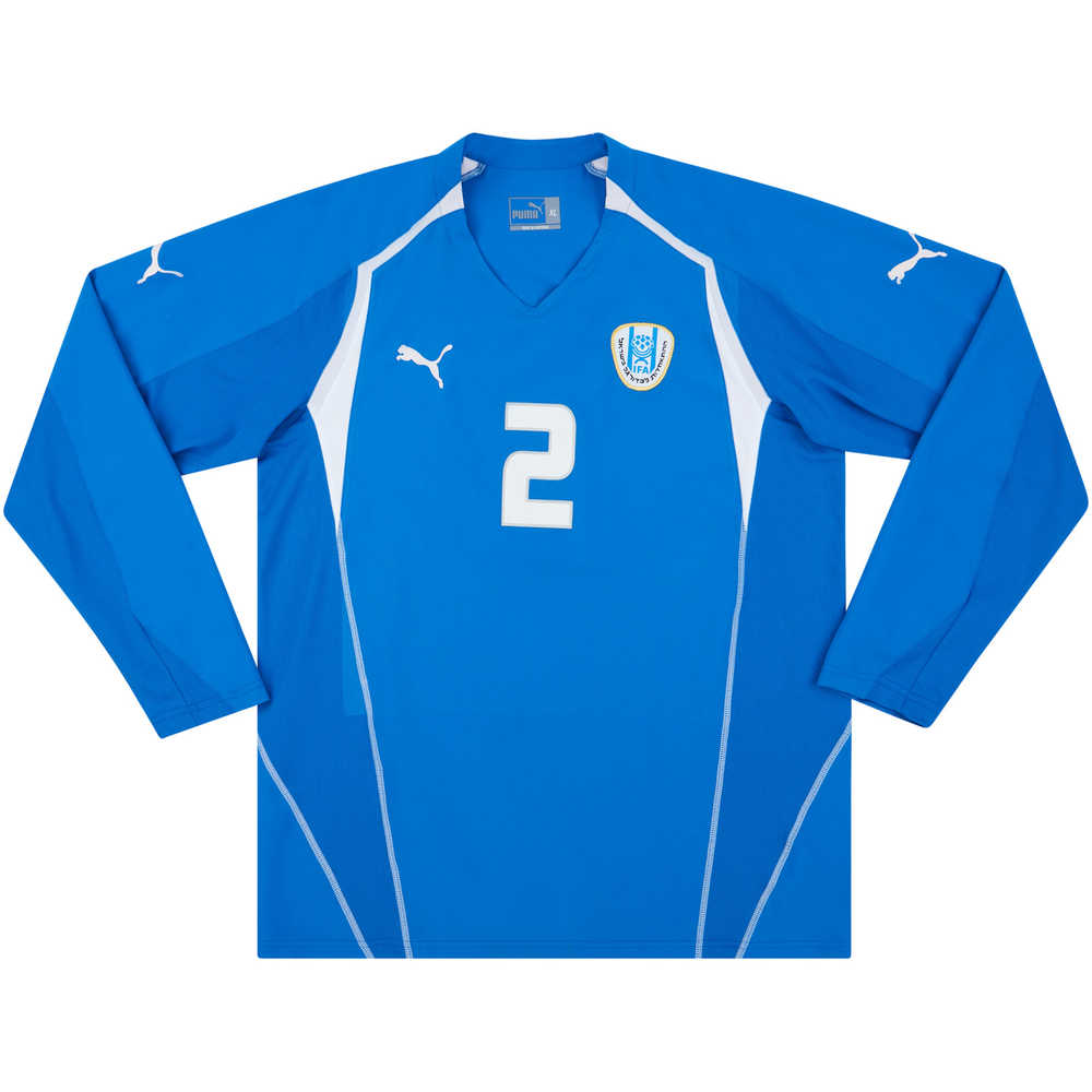 2005 Israel Match Worn Home L/S Shirt #2 (v Croatia) 