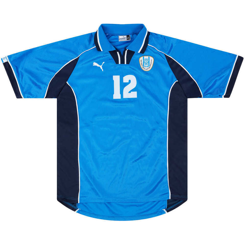 1999 Israel Match Issue Home Shirt #12 (Harazi) v Denmark