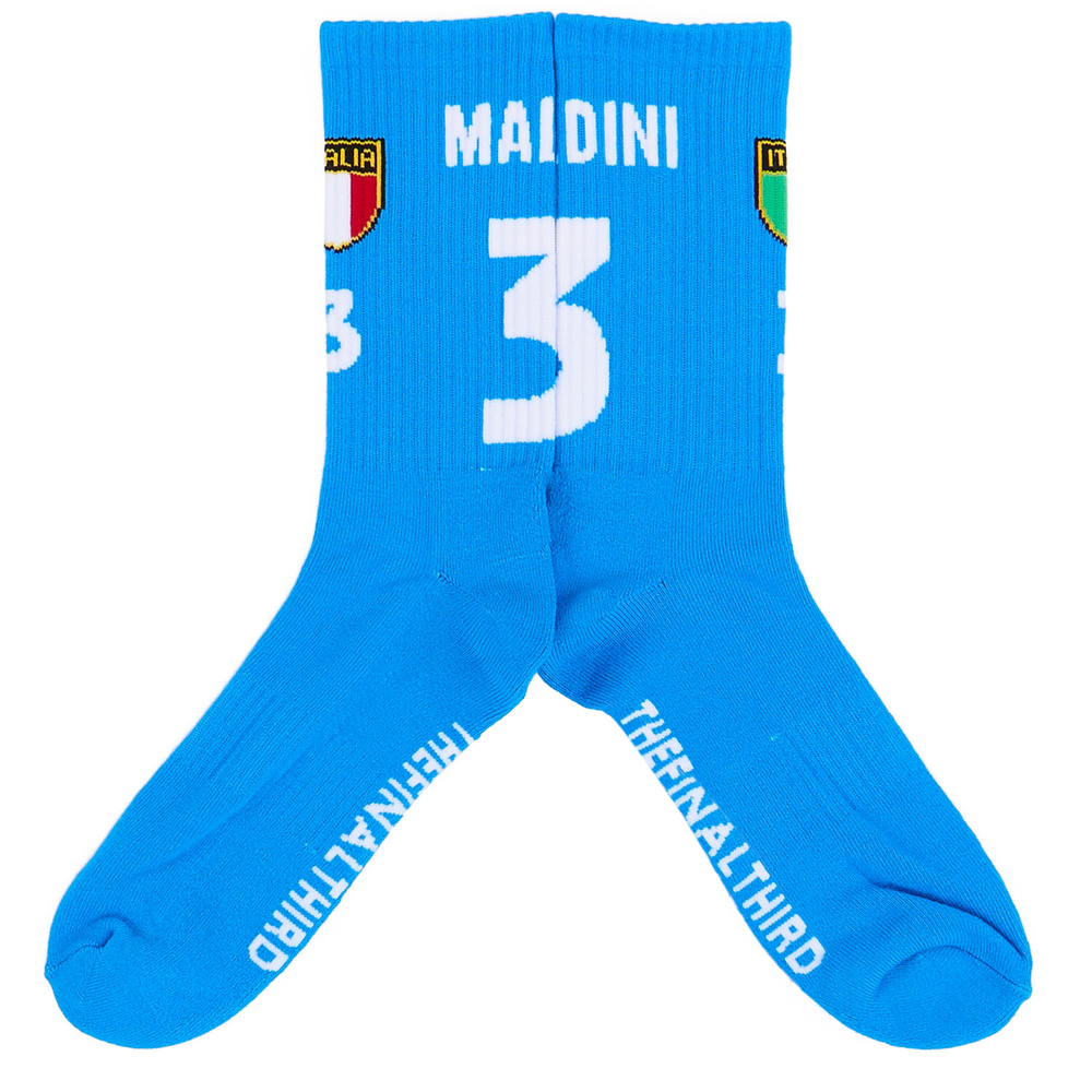 2000-01 Italy Maldini #3 Home Crew Socks *BNIB*