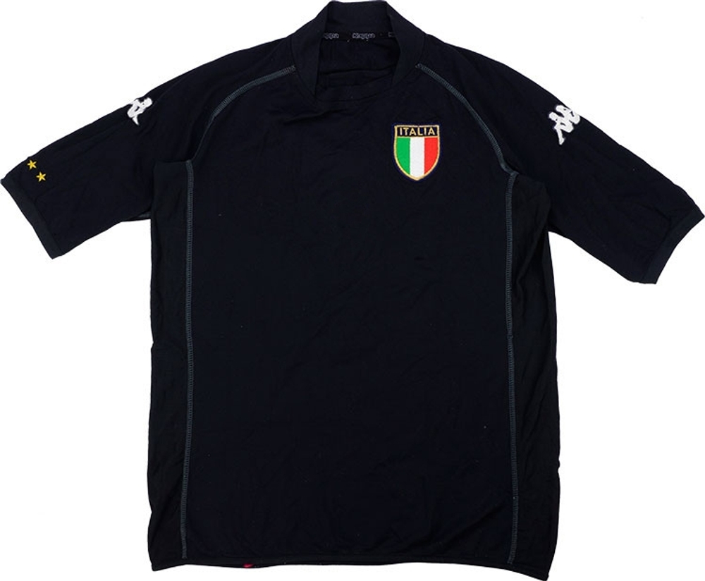 2002 Italy GK Shirt (Very Good) L-Italy Korea/Japan 2002 Goalkeeper New In Classic Euro 2020
