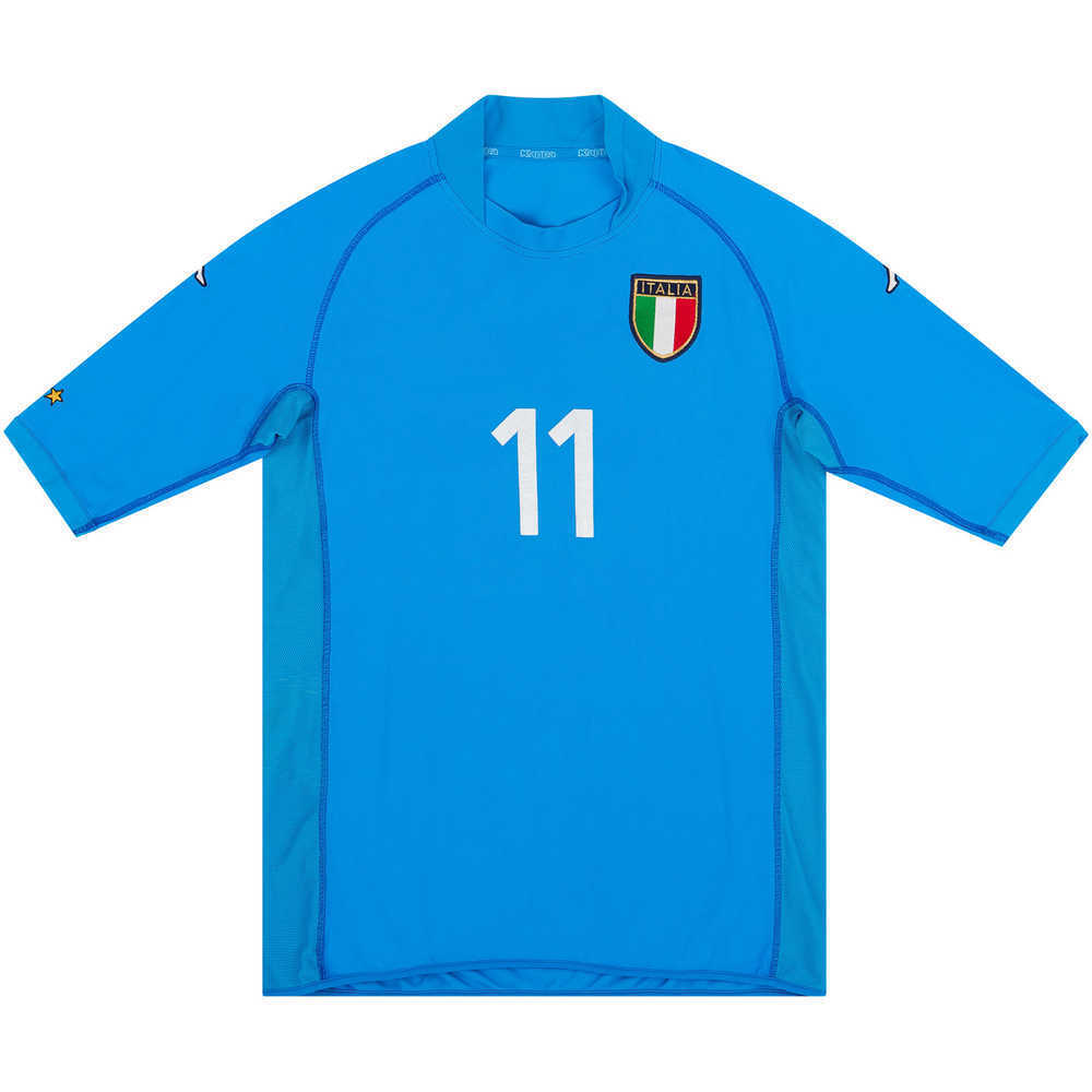 2002 Italy Match Issue Home Shirt #11