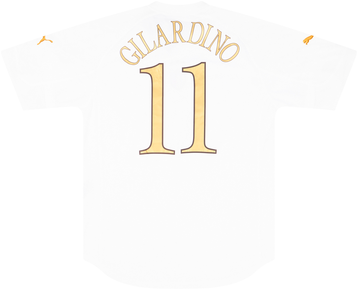 2005 Italy Match Worn Away Shirt Gilardino #11 (v Republic of Ireland)