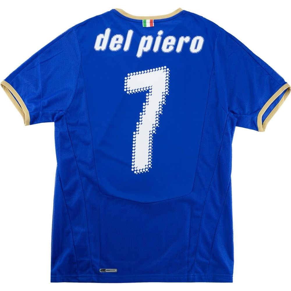 2007-08 Italy Home Shirt Del Piero #7 (Very Good) XL